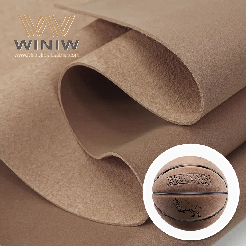 Anti-skid Faux Suede Microfiber Upholstery Fabric For Basketball
