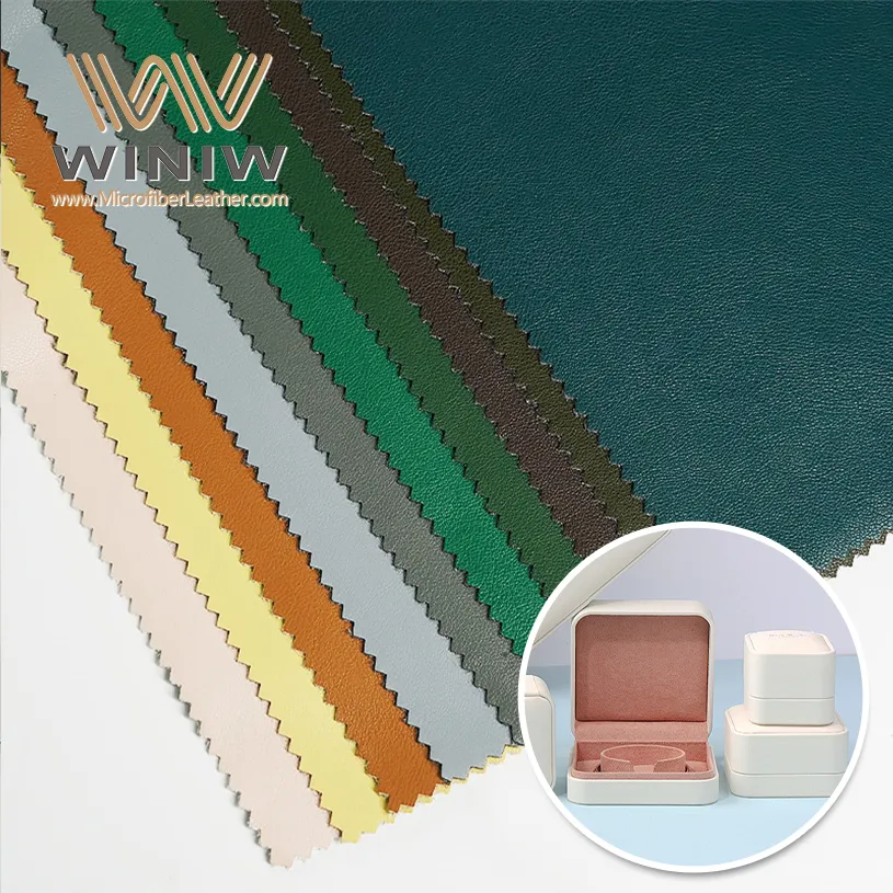Stain-resistant Vegan Pu Leather Fabric For Jewelry Box